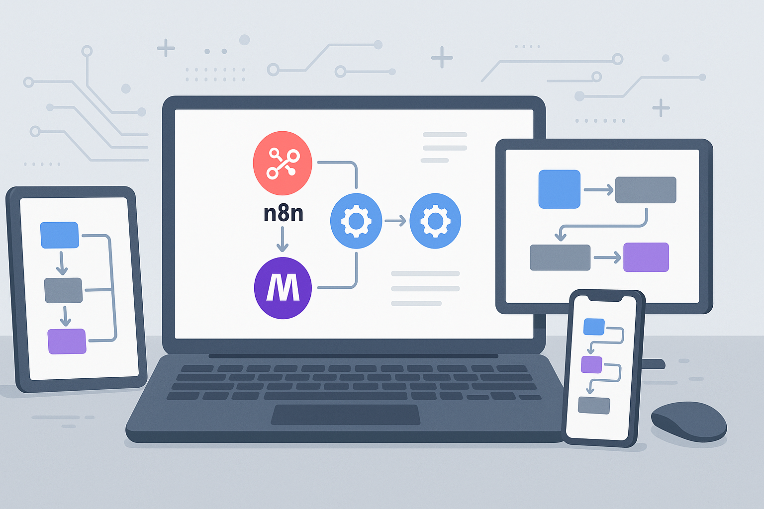 Crear flujos de trabajo automáticos con n8n y Make