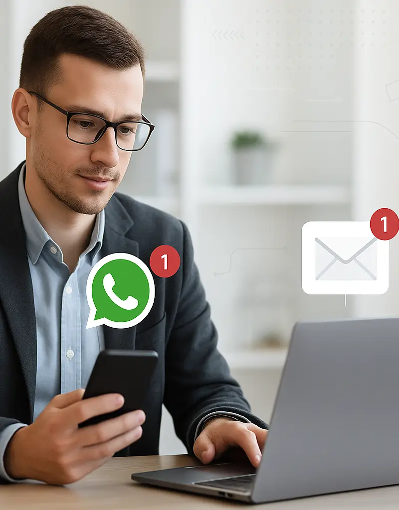 Cómo automatizar el seguimiento de presupuestos con WhatsApp y email